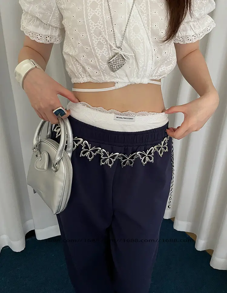 Vintage Bohemian Silver Chain Waist Belt for Women — feature 9