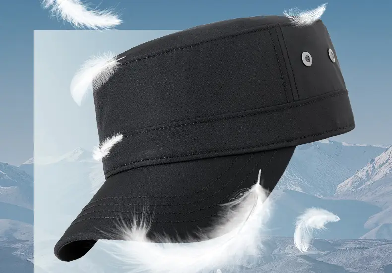 Men White Flat Cap Outdoor Wear — feature 13