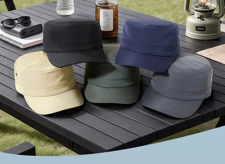 Men White Flat Cap Outdoor Wear — feature 22