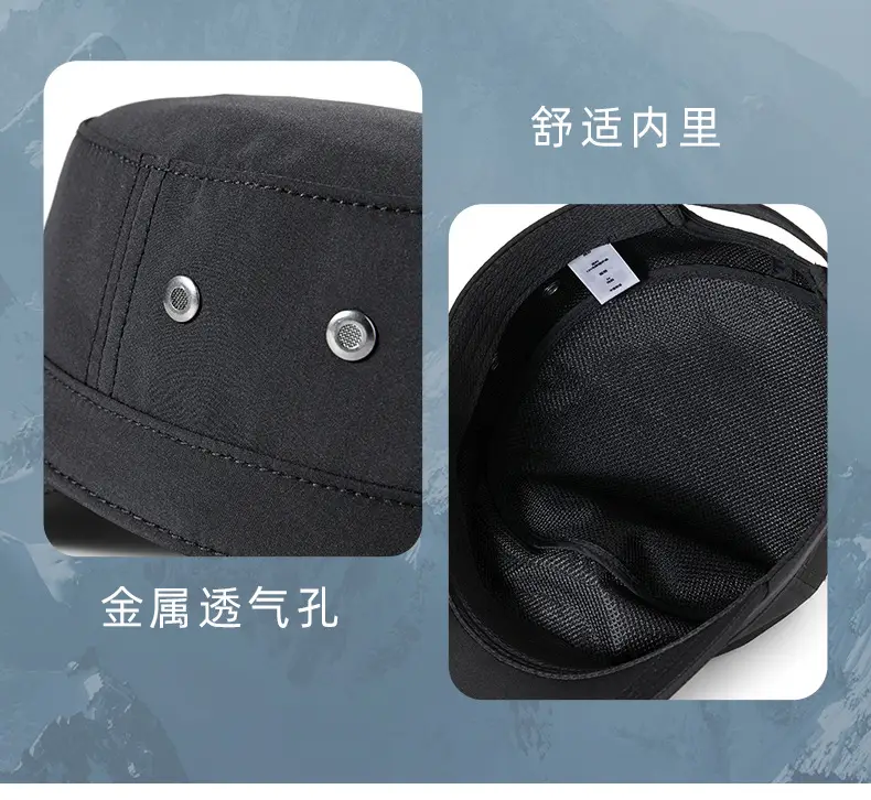 Men White Flat Cap Outdoor Wear — feature 28