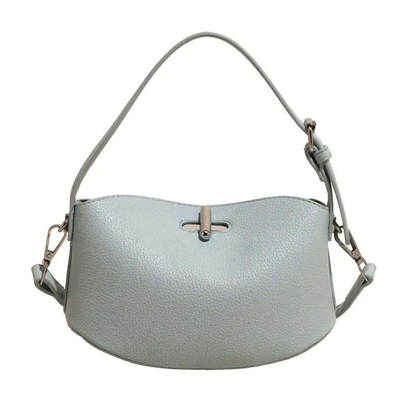 Women's Yellow Leather Shoulder Crossbody Bag with Doll Decor - Image 2