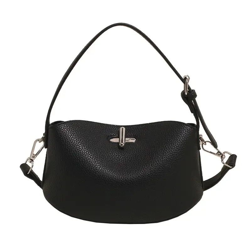 Women's Yellow Leather Shoulder Crossbody Bag with Doll Decor - Image 3