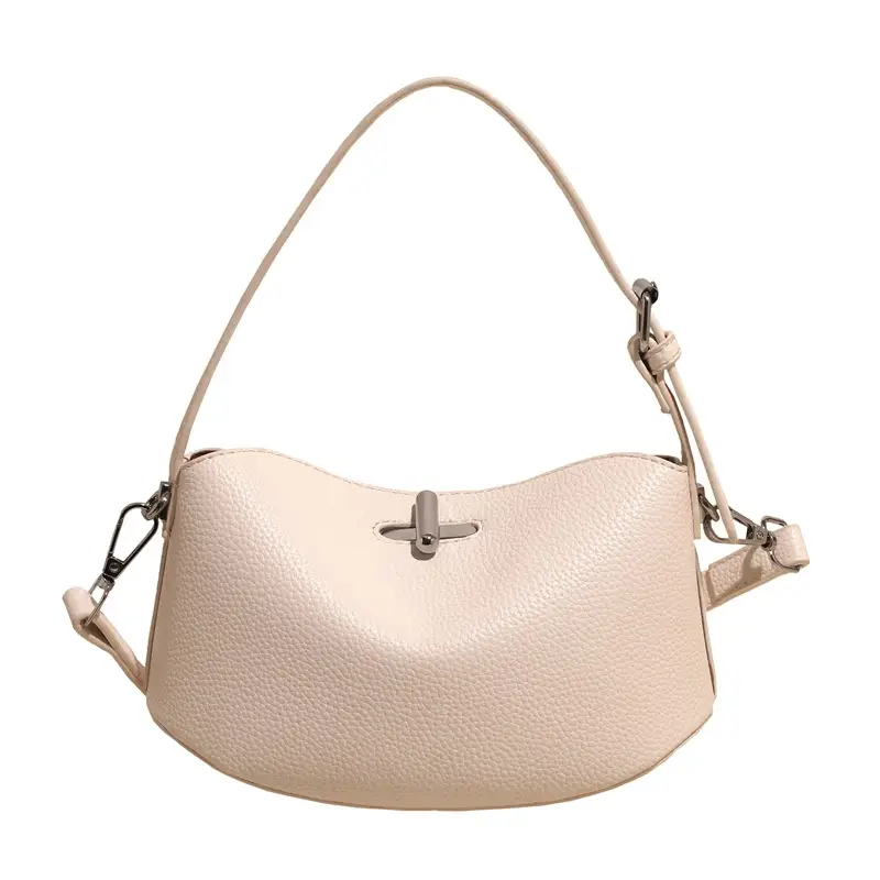 Women's Yellow Leather Shoulder Crossbody Bag with Doll Decor - Image 5