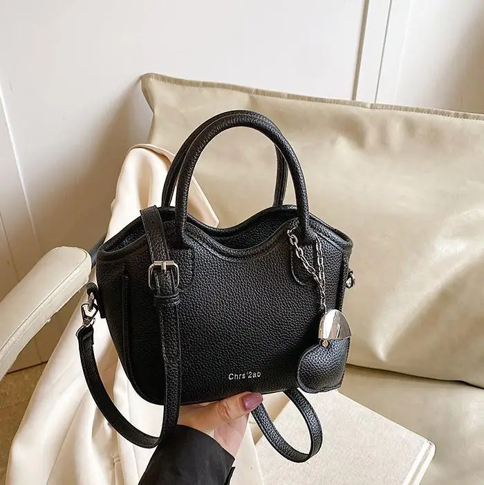 Women's White Leather Bucket Bag 2025 Summer Fashion - Image 8