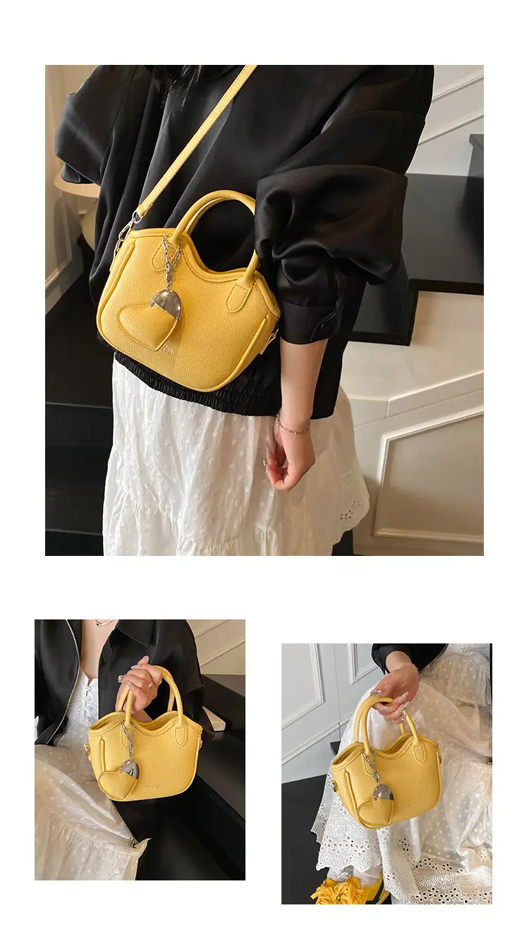 Women's White Leather Bucket Bag 2025 Summer Fashion — feature 12