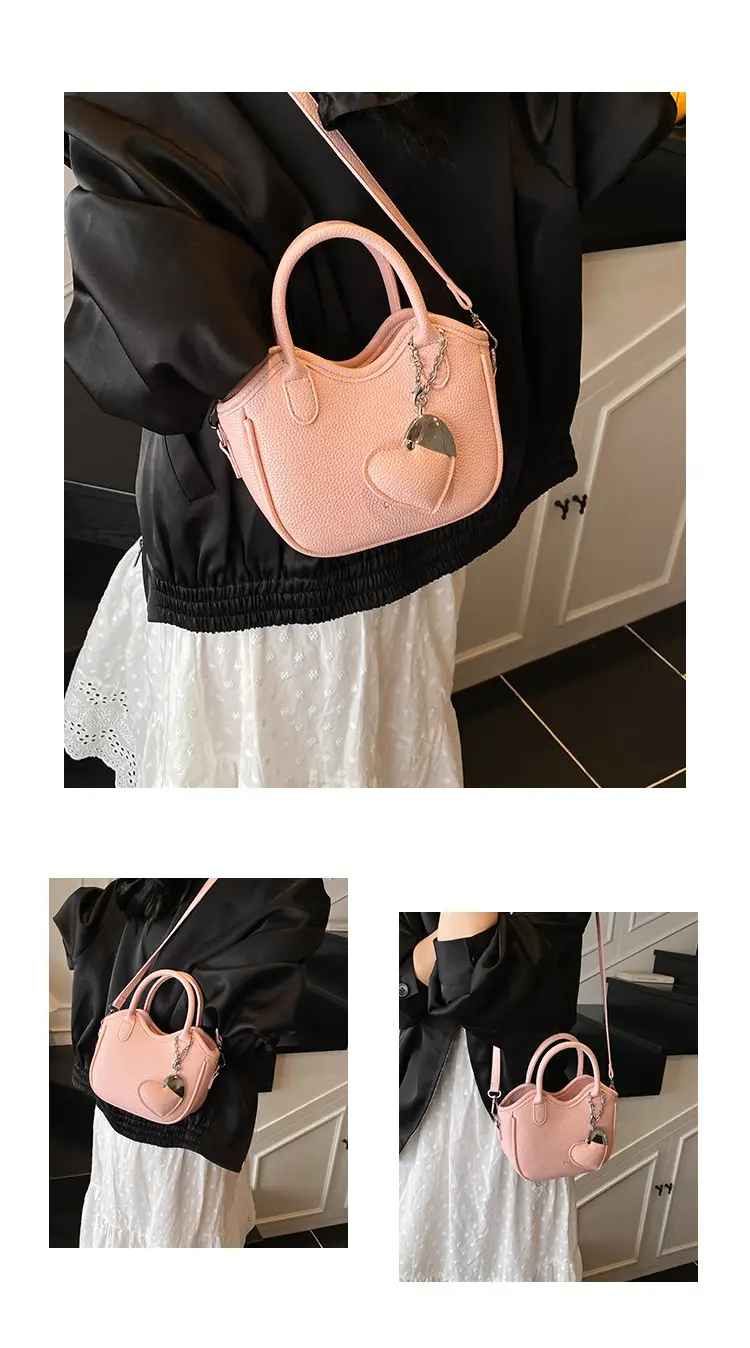 Women's White Leather Bucket Bag 2025 Summer Fashion — feature 13