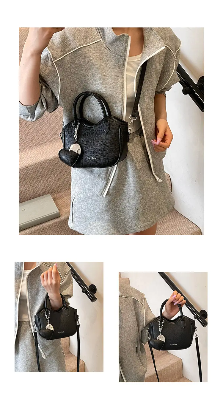Women's White Leather Bucket Bag 2025 Summer Fashion — feature 15