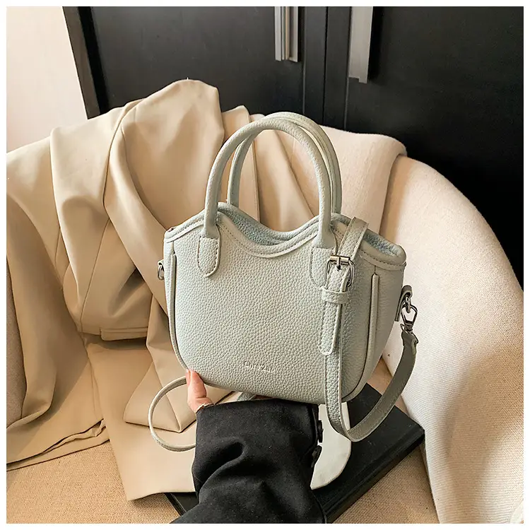 Women's White Leather Bucket Bag 2025 Summer Fashion — feature 19
