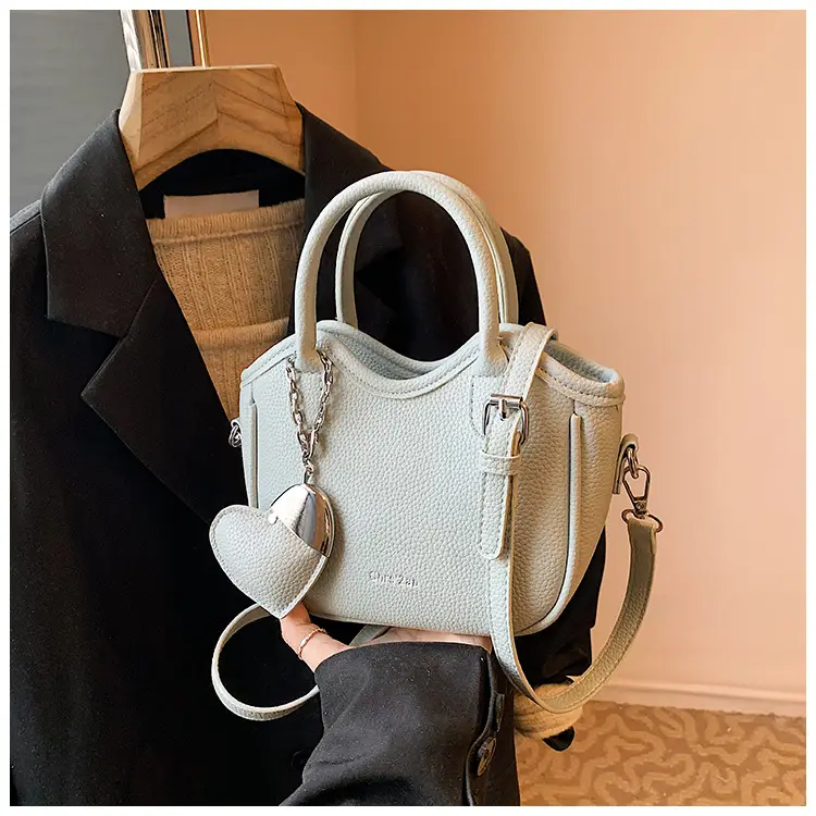 Women's White Leather Bucket Bag 2025 Summer Fashion — feature 20