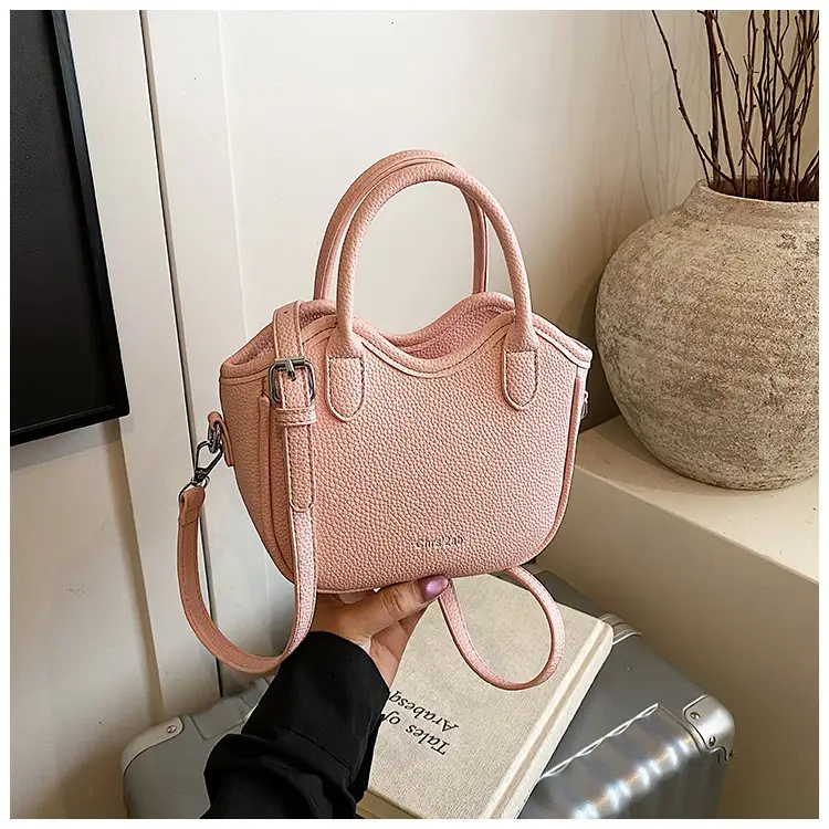 Women's White Leather Bucket Bag 2025 Summer Fashion — feature 23