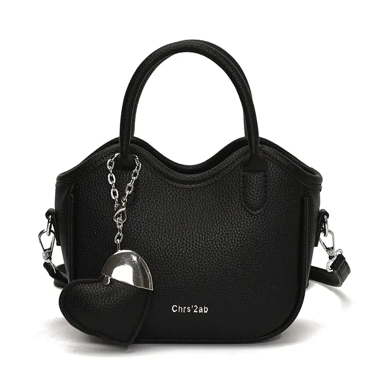 Women's White Leather Bucket Bag 2025 Summer Fashion - Image 4
