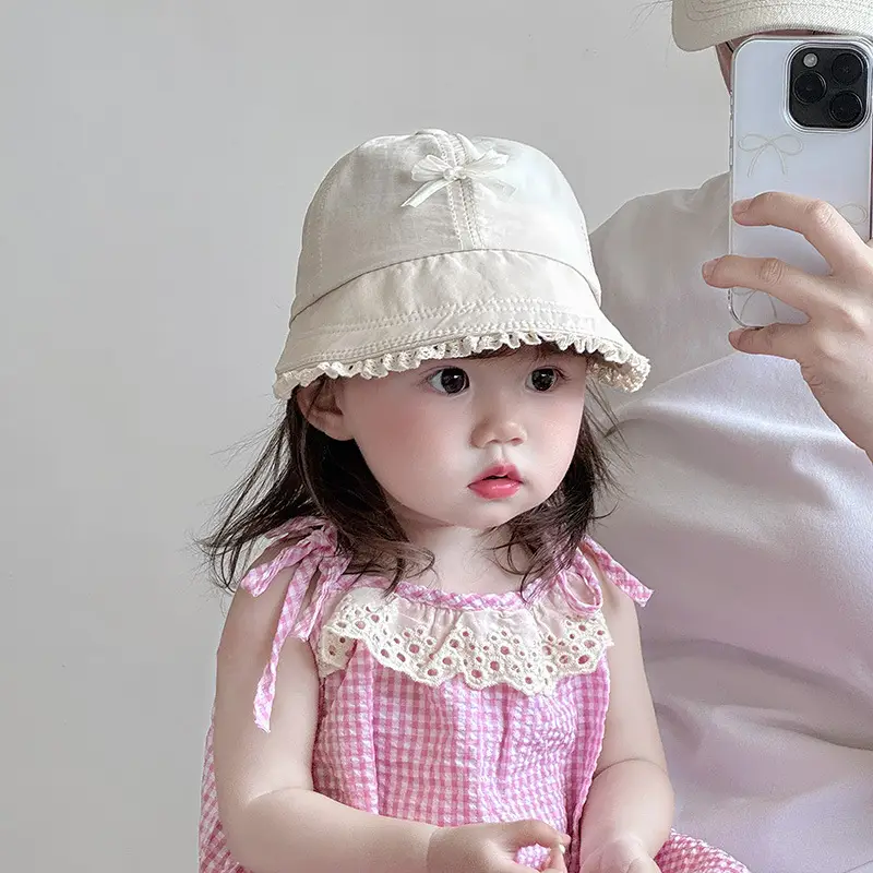 Girls' Sweet Sun Hat with Lace Cap Baby Girl - Image 6