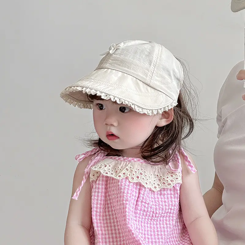 Girls' Sweet Sun Hat with Lace Cap Baby Girl - Image 7