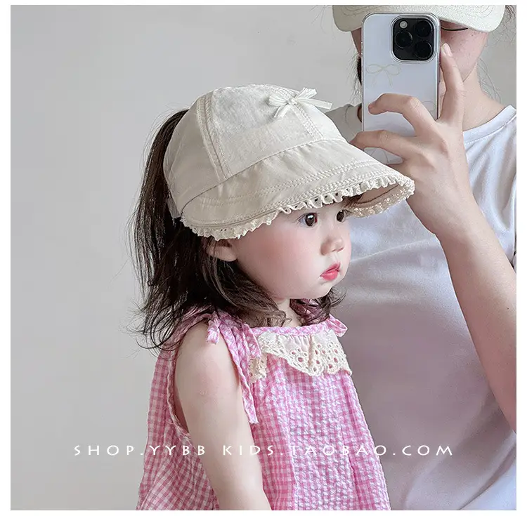 Girls' Sweet Sun Hat with Lace Cap Baby Girl — feature 1
