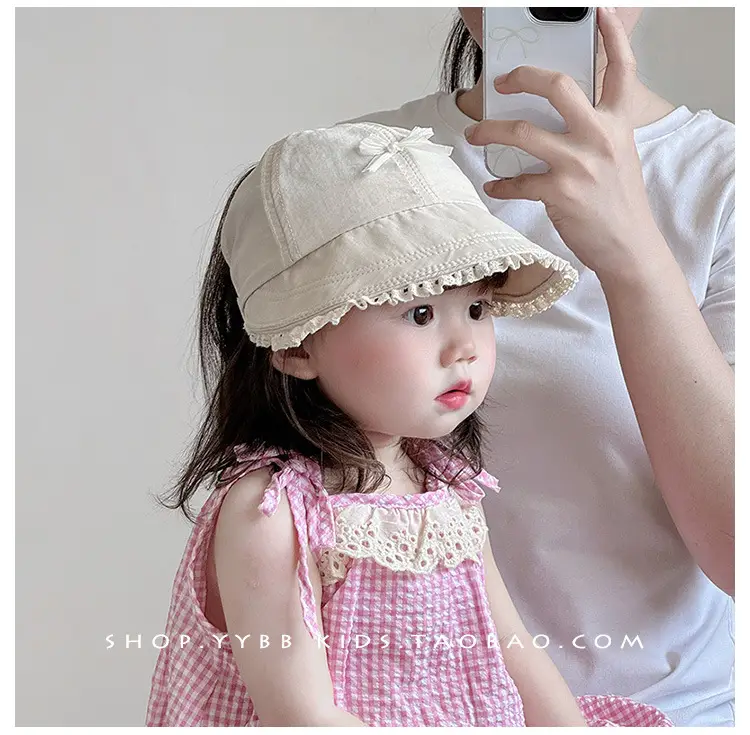 Girls' Sweet Sun Hat with Lace Cap Baby Girl — feature 5