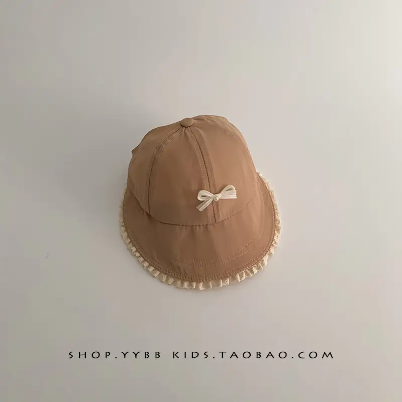 Girls' Sweet Sun Hat with Lace Cap Baby Girl - Image 3