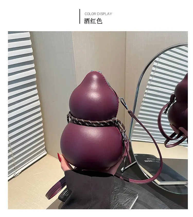 Cross-Border Wine Gourd Bag Niche Design Texture Shoulder Bag — feature 15