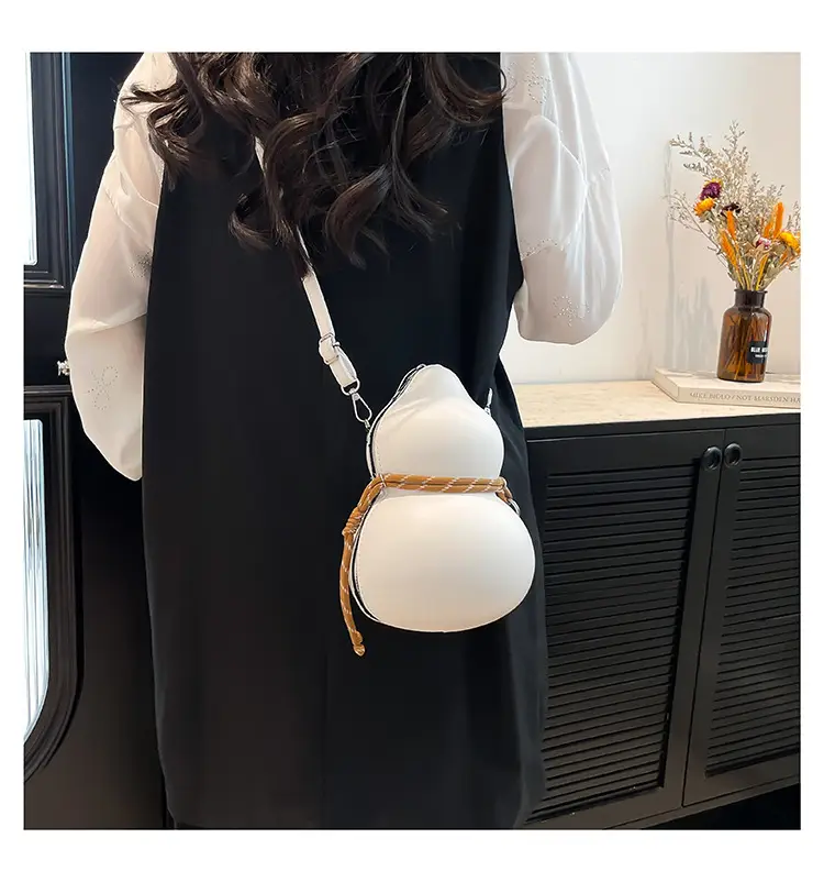 Cross-Border Wine Gourd Bag Niche Design Texture Shoulder Bag — feature 19