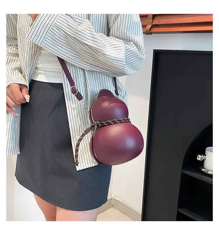 Cross-Border Wine Gourd Bag Niche Design Texture Shoulder Bag — feature 25