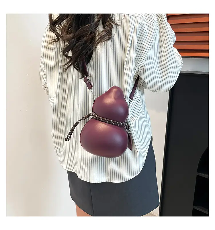 Cross-Border Wine Gourd Bag Niche Design Texture Shoulder Bag — feature 27