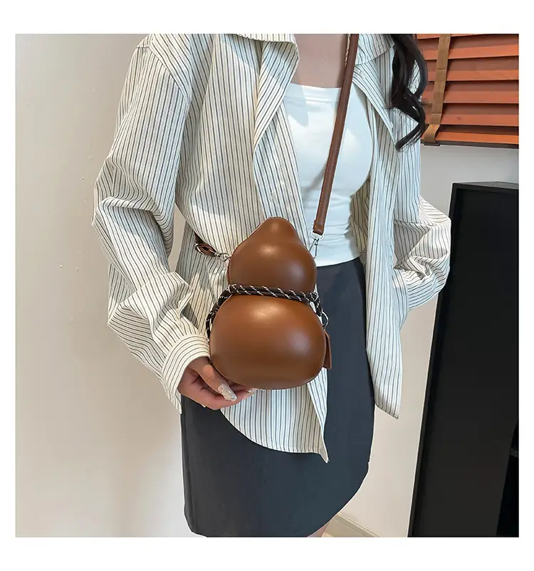 Cross-Border Wine Gourd Bag Niche Design Texture Shoulder Bag — feature 28