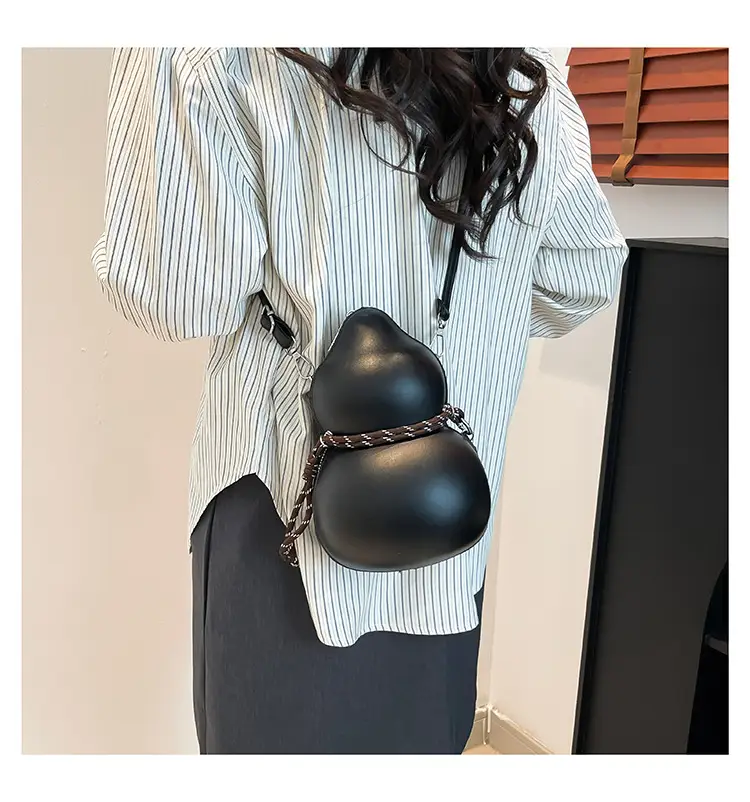 Cross-Border Wine Gourd Bag Niche Design Texture Shoulder Bag — feature 33