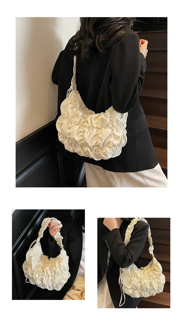 Trendy Pleated Shoulder Bag Women 2025 New Style — feature 13