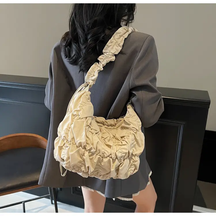 Trendy Pleated Shoulder Bag Women 2025 New Style — feature 30