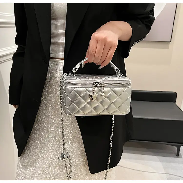 Silver Quilted Square Handbag for Women 2025 — feature 28