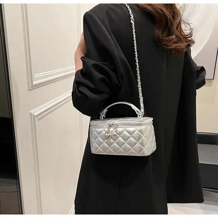 Silver Quilted Square Handbag for Women 2025 — feature 29