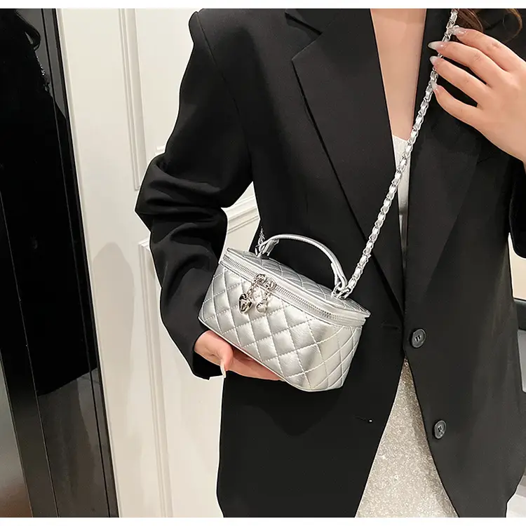 Silver Quilted Square Handbag for Women 2025 — feature 30