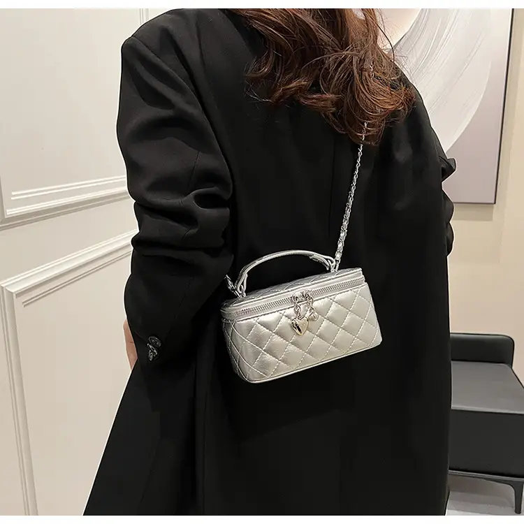 Silver Quilted Square Handbag for Women 2025 — feature 31