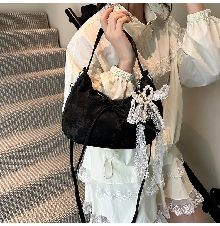 Pink Vintage Crossbody Shoulder Bag for Women — feature 21