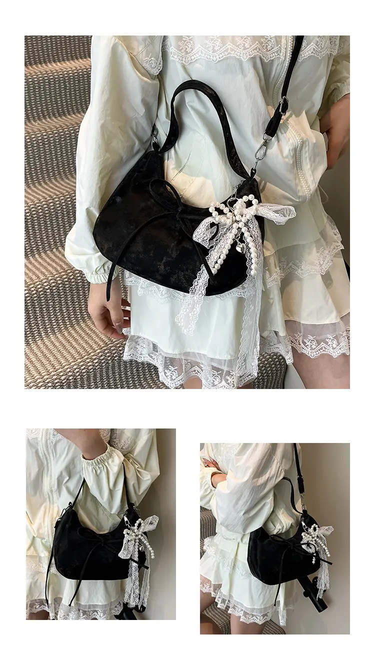 Pink Vintage Crossbody Shoulder Bag for Women — feature 26