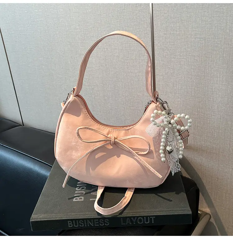 Pink Vintage Crossbody Shoulder Bag for Women — feature 29