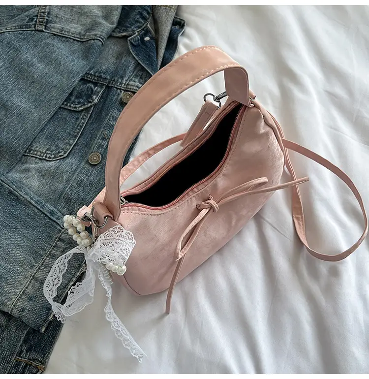Pink Vintage Crossbody Shoulder Bag for Women — feature 7