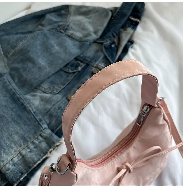 Pink Vintage Crossbody Shoulder Bag for Women — feature 9