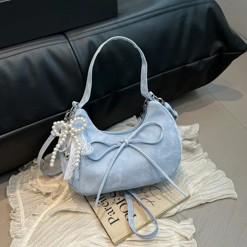 Pink Vintage Crossbody Shoulder Bag for Women - Image 8
