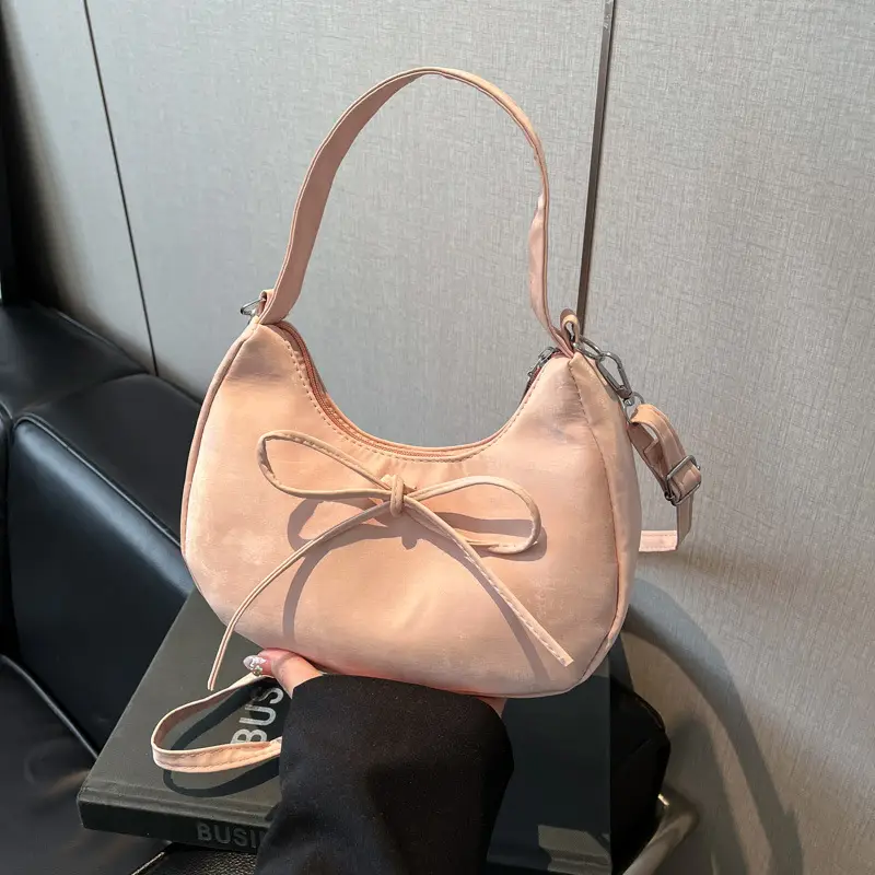 Pink Vintage Crossbody Shoulder Bag for Women - Image 9