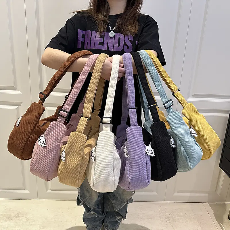 Green Japanese Literary Large-Capacity Crossbody Bag for Women - Image 12