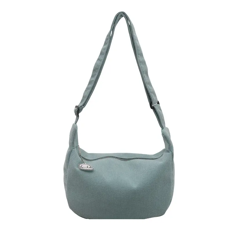 Green Japanese Literary Large-Capacity Crossbody Bag for Women - Image 13