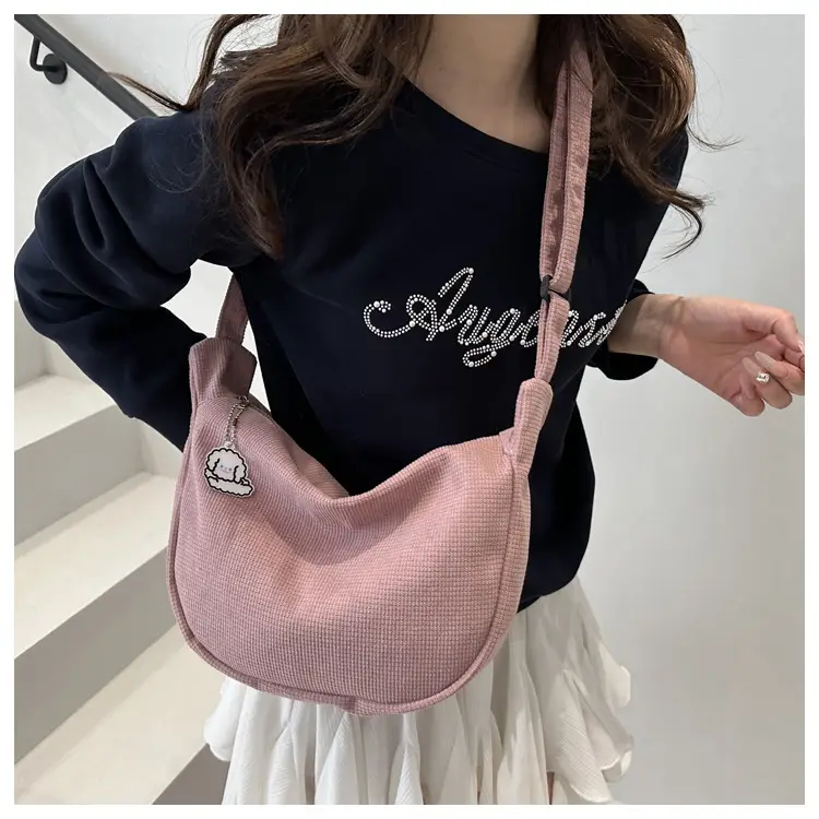 Green Japanese Literary Large-Capacity Crossbody Bag for Women — feature 17