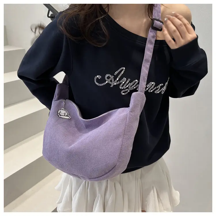 Green Japanese Literary Large-Capacity Crossbody Bag for Women — feature 20