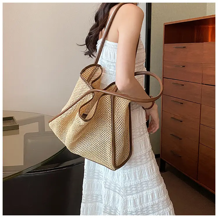 Women Woven Straw Shoulder Bag Large Capacity 2025 — feature 16