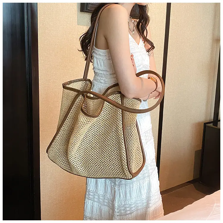 Women Woven Straw Shoulder Bag Large Capacity 2025 — feature 17