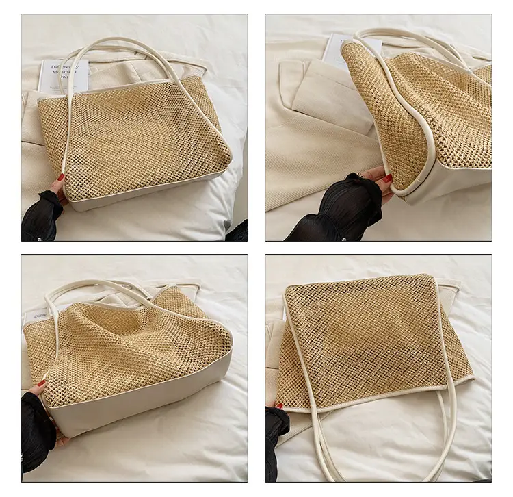 Women Woven Straw Shoulder Bag Large Capacity 2025 — feature 4