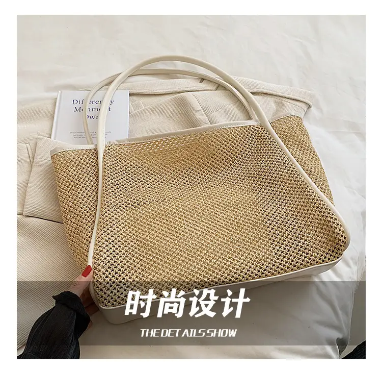 Women Woven Straw Shoulder Bag Large Capacity 2025 — feature 6