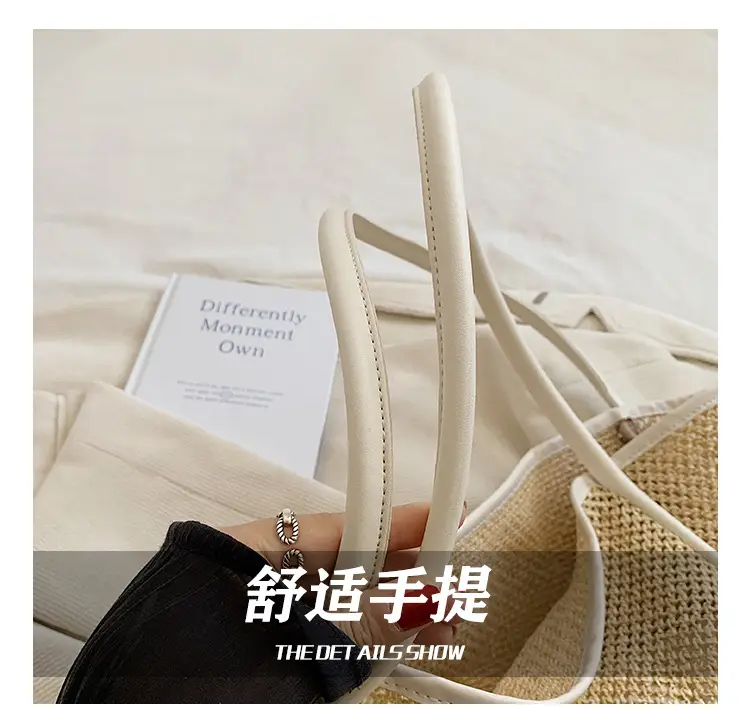 Women Woven Straw Shoulder Bag Large Capacity 2025 — feature 7