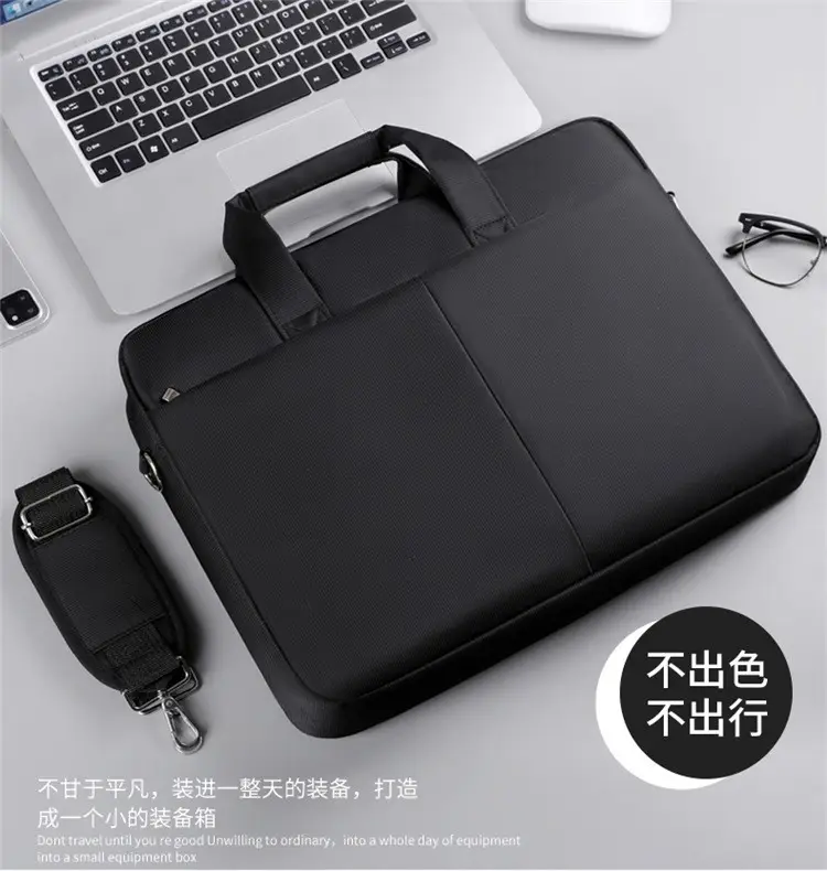 Black Waterproof Laptop Bag 15.6" Thickened — feature 2