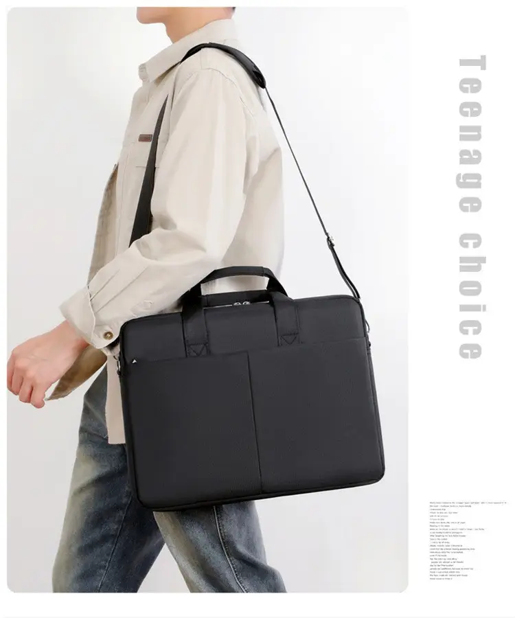 Black Waterproof Laptop Bag 15.6" Thickened — feature 3